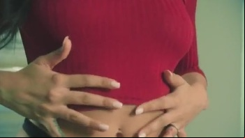 Perky Tit Teen Takes Top Off In The Car