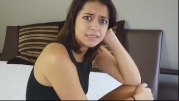 When The Blindfold Comes Off The Bitch Is Shocked Only For A Moment And Then Just Slaps Her Dick-Of-A-Boyfriend And Keeps Fucking His Bro Like It's Ok